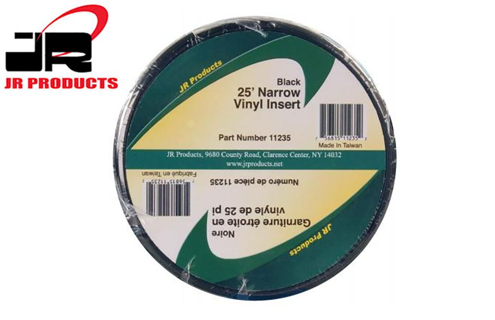 NARROW VINYL INSERT (3/4"), Color/Size: Black (3/4" x 25') 11235
