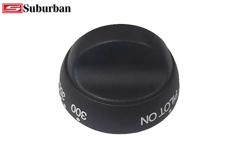 SUBURBAN 140255 STOVE OVEN CONTROL KNOB - BLACK