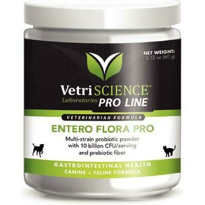 VetriScience Entero Flora Probiotic for Dogs and Cats, 60g