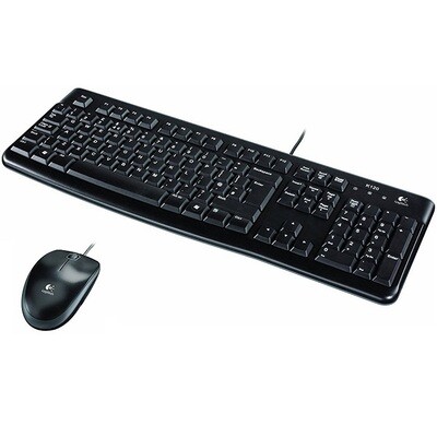 Kit Teclado Y Mouse Logitech MK120 Alambrico USB