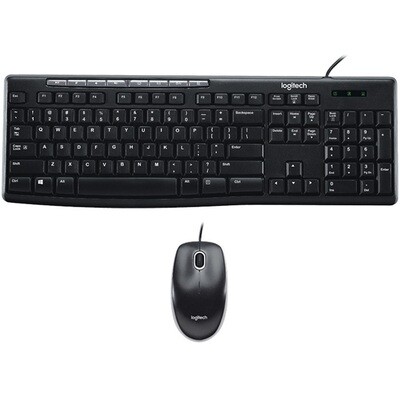 Kit Teclado Y Mouse Logitech MK200 Alambrico USB 920-002716