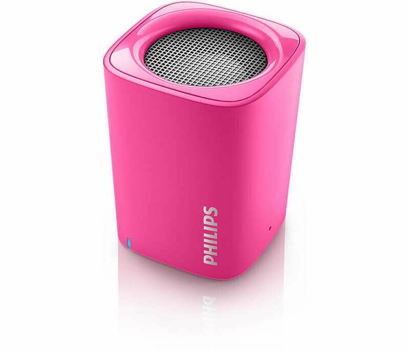 Philips BT100P / 27 Mini altavoz portátil inalámbrico con Bluetooth, (rosa)