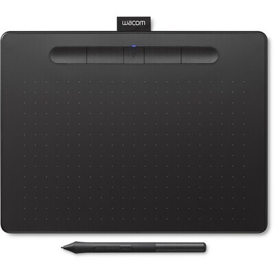 Wacom - Tableta de dibujo gráfica inalámbrica Intuos para Mac, PC, Chromebook y Android (mediana) con software incluido - Negro