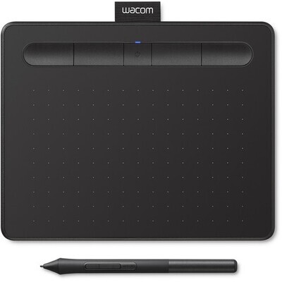 Wacom CTL4100 Intuos - Tableta de dibujo con 3 programas de software incluidos, 7.9 "x 6.3", color negro