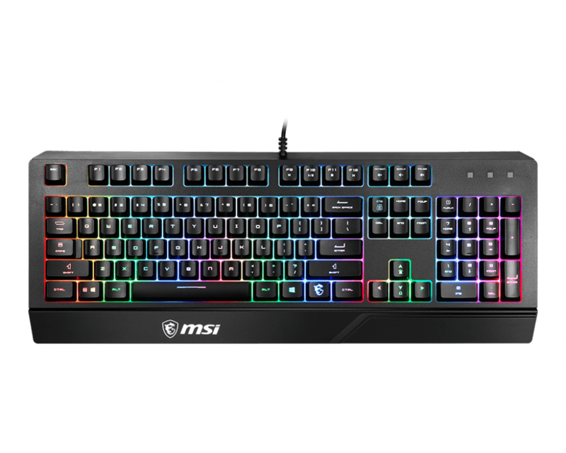 Teclado Gaming  MSI Vigor GK20 - Conectividad de cable - Interfaz USB 2.0