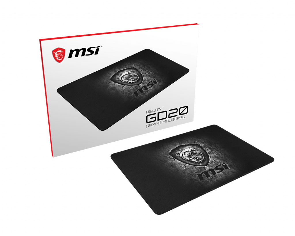 Mousepad Gamer MSI AGILITY GD20, 22 x 32cm, Grosor