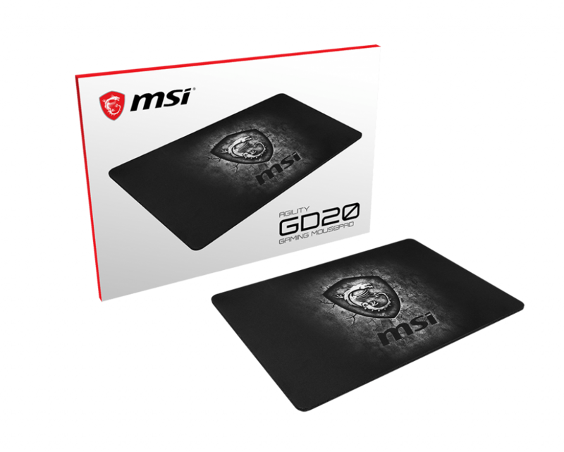 Mousepad Gamer MSI AGILITY GD20, 22 x 32cm, Grosor