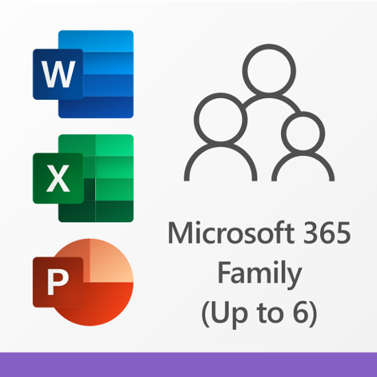 Familia Microsoft 365 (hasta 6 personas) (suscripción de 12 meses) [Digital] - Renovación automática