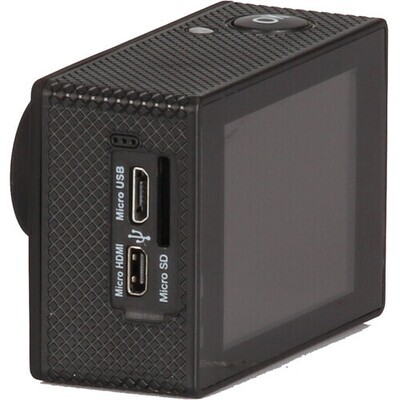 Cámara de acción Sunpak 4K con kit de accesorios de 9 piezas