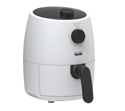 Serie Bella Pro - 2 qt. Freidora de aire analógica - Blanco mate