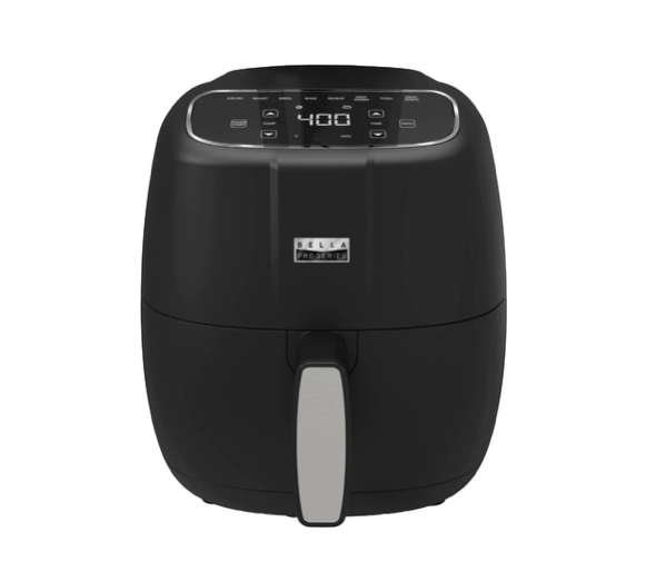 Serie Bella Pro - 4 qt. Freidora de aire digital - Negro mate