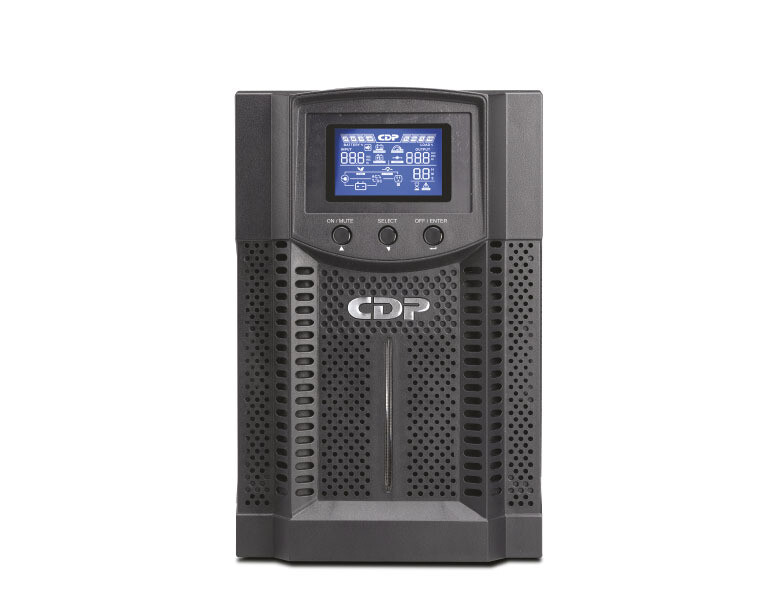 CDP - UPS Online de 1 KVA / 900 Watts / 4 Terminales de salida / Baterias 12V / 9AH X 2 / Respaldo 4 MIN carga completa