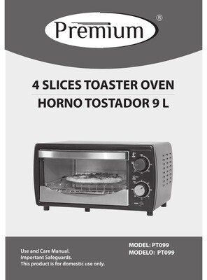 Horno Tostador Premium - ideal para tostar - hornear y asar.