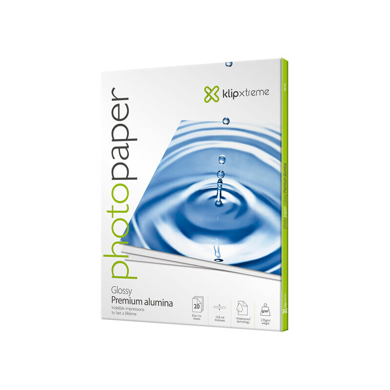 Klip Xtreme - Papel fotográfico brillante - Papel de fotografía satinado repelente al agua