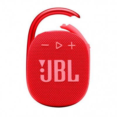 JBL Clip 4 Altavoz impermeable ultraportátil en Rojo