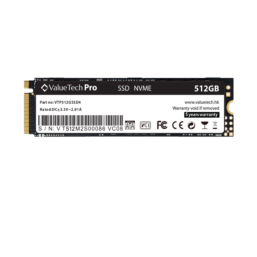 SSD ValueTech Basic M.2 NVMe 512GB 2 Años Garantia!