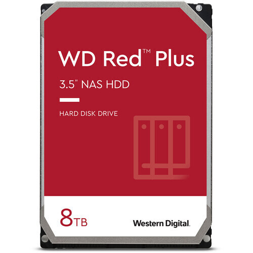 Disco duro NAS interno WD 8TB WD101EFBX Red Plus SATA III de 3,5&quot;
