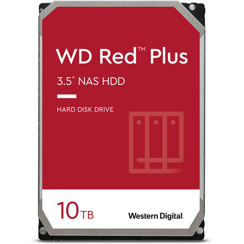 Disco duro NAS interno WD 10TB WD101EFBX Red Plus SATA III de 3,5&quot;
