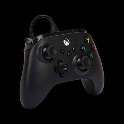 Controlador con cable mejorado PowerA Nano para Xbox Series X|S - Negro - compatible con Xbox One y Windows 10/11