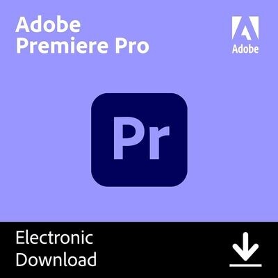 Adobe Premiere Pro | Software de edición y producción de vídeo | Suscripción de 12 meses , PC/Mac