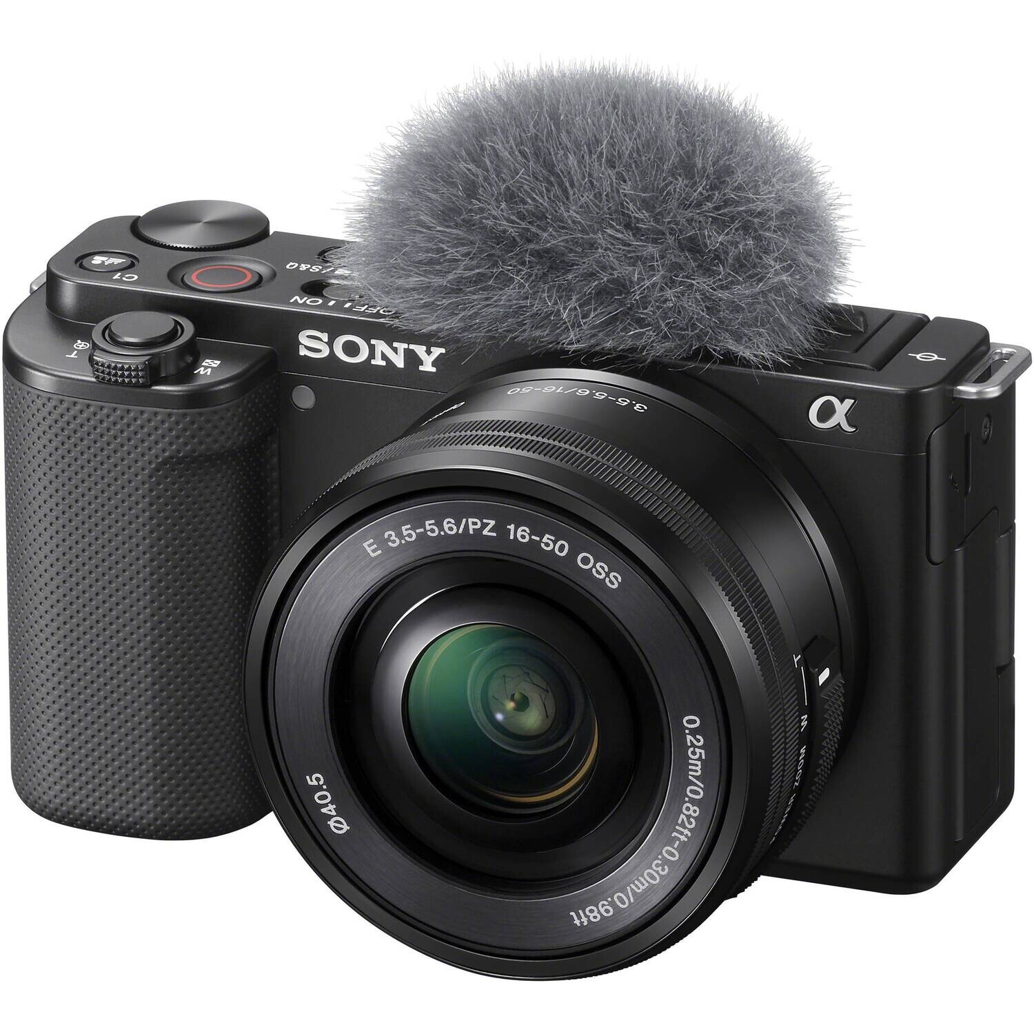 Sony - Kit Alpha ZV-E10 Cámara Vlog sin espejo con lente de 16-50 mm - Negro