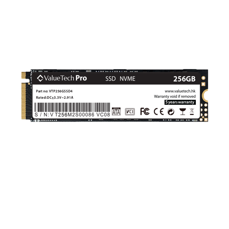 SSD ValueTech Basic M.2 NVMe 256GB 2 Años Garantia!