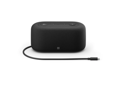 Base de audio de Microsoft: certificación para equipos, base USB-C, HDMI 2.0, USB-A, 2 puertos USB-C, carga de paso, teléfono con altavoz de audio, funciona con aplicaciones Teams, Zoom y Google Meet