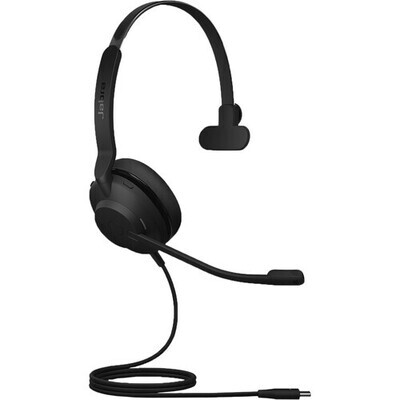 Auriculares mono con cable Jabra Evolve2 30 (USB tipo C, comunicaciones unificadas)