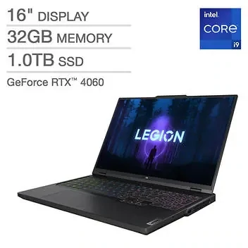 Lenovo LEGION Pro 5i Pantalla 16" 165Hz Gaming Laptop - Intel Core i9-13900HX - GeForce RTX 4060 8GB- 1TB SSD - 32GB RAM - Windows 11 Home - 12 Meses Garantia!