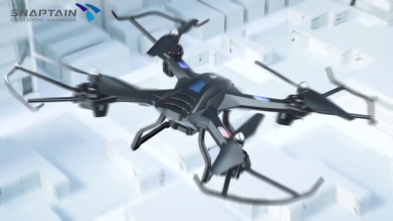 Snaptailn S5C Drone con Cámara , Dron WiFi FPV por Control Remoto, Control de Voz, Control de Gestos, Quadcopter Helicóptero con Headless Modo, Altitud Hold, G-Sensor, Modo Órbita, 3D Flip