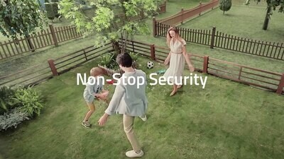 eufy Security - SoloCam S40 2 Cámaras de Seguridad Inalámbricas para Exteriores 2K 8GB con Panel Solar Integrado - Blanco - 12 Meses Garantia!