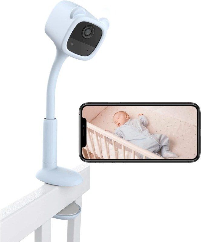 EZVIZ Monitor de bebé inalámbrico con video alimentado por batería, detección de llanto, detección de actividad del bebé, alerta fuera de la cuna, 1080P, visión nocturna IR, configuración sin cables.