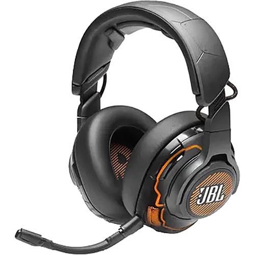 JBL Quantum ONE Auriculares supraaurales con cable y cancelación de ruido para juegos (negro)
