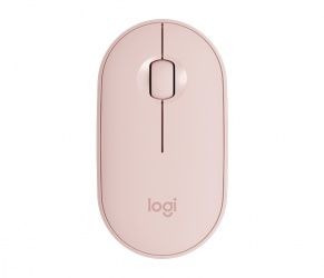 Mouse Logitech Óptico Pebble M350, Inalámbrico, Bluetooth, 1000DPI, Rosa