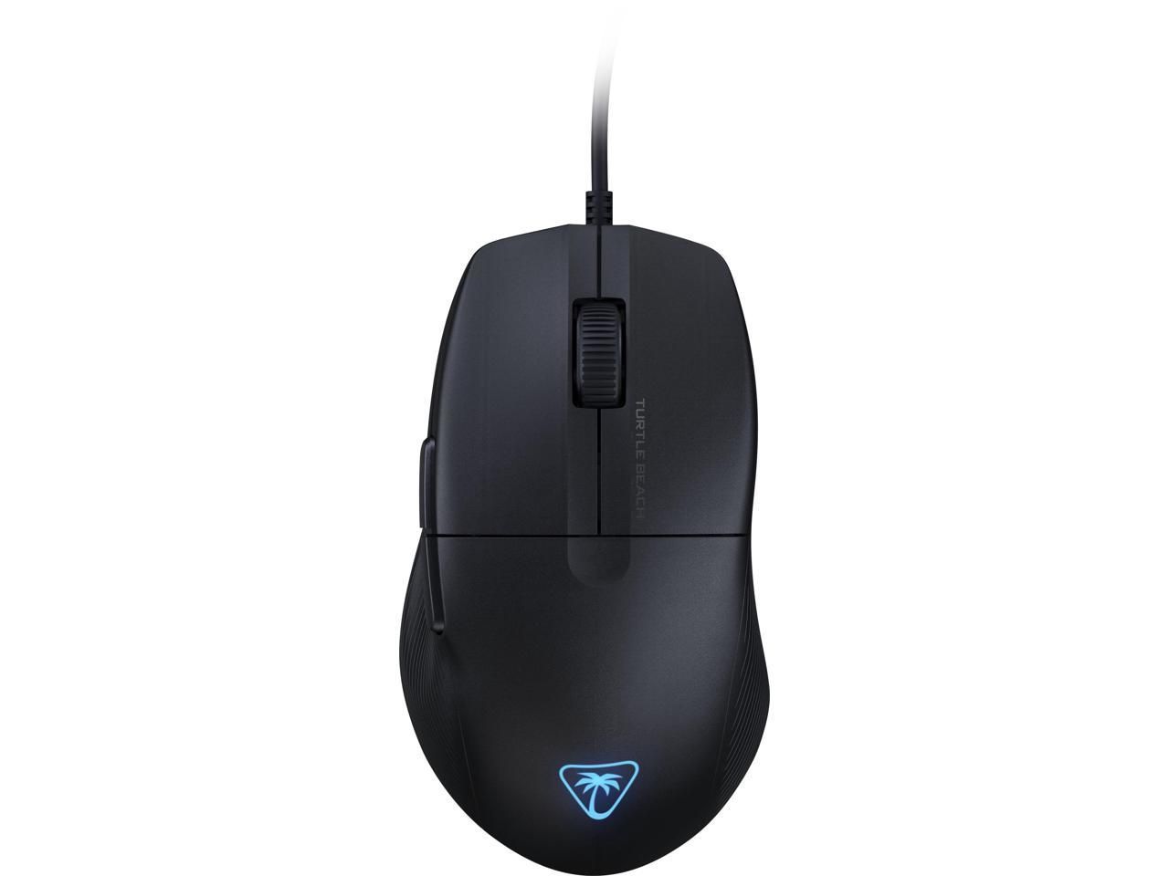 Turtle Beach - Mouse Gaming  RGB ergonómico ultraligero con cable Pure SEL, sensor óptico de 8K DPI e interruptores mecánicos, color negro