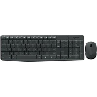Logitech MK235 - Combo Teclado y Mouse Smart, Inalámbrico, USB, Español, Negro