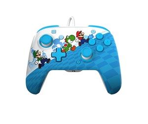 PDP - Control con cable mejorado REMATCH para Nintendo Switch, Nintendo Switch Lite y Nintendo Switch - Modelo OLED - Mario Escape
