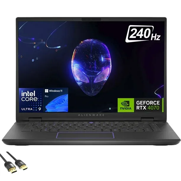 Dell Alienware m16 R2 Gaming Laptop, 16&quot; QHD+ 240Hz Display, 16-Cores Ultra 9-185H, GeForce RTX 4060 8GB , 64GB DDR5, 2TB, RGB Backlit KB,  Win 11 Pro - 12 Meses Garantia!