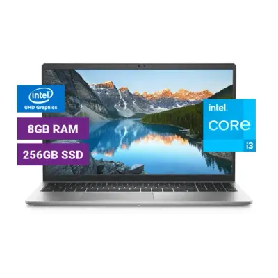 Laptop Dell Inspiron 15 3520 Carbon Black, Pantalla 15.6&quot; - Core I3 1215U, 8GB RAM, 256GB SSD, W11H, Intel UHD Graphics, Teclado Inglés - 12 Meses Garantia!