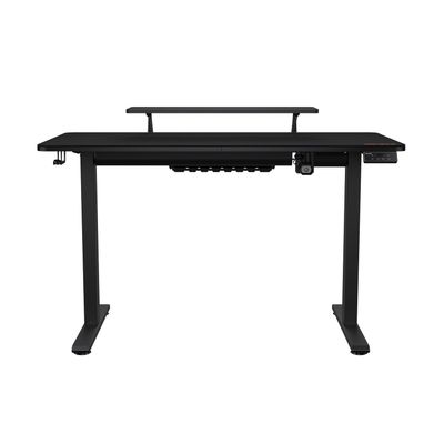 Escritorio Gaming Cougar E-STAR 140, alfombrilla para ratón de escritorio completa, soporte para monitor extraíble, protectores para eje de transmisión y motor, bandeja para cables - Negro