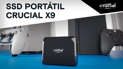 Disco Duro Externo Crucial - SSD USB-C  X9 de 4 TB - Negro - 12 Meses Garantia!