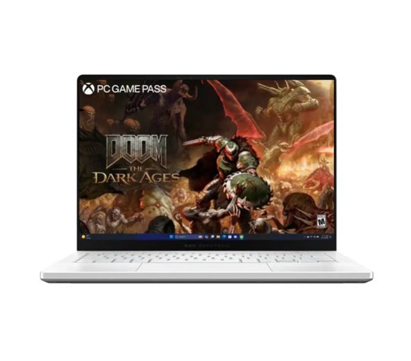 ASUS - ROG Zephyrus G14 - Laptop Gaming  Pantalla 14&quot; OLED 3K  120 Hz - AMD Ryzen 9 270 - 16 GB LPDDR5X - GeForce RTX 5060 - SSD de 1 TB - Blanco platino - 12 Meses Garantia!  2025