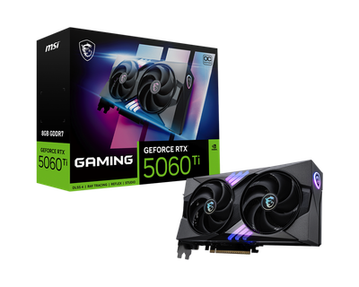 MSI Tarjeta gráfica Gaming RTX 5060 Ti 8G Gaming OC (8 GB GDDR7, bits TBA, rendimiento extremo: TBA MHz, DisplayPort x3 2.1a, HDMI 2.1b, arquitectura NVIDIA Blackwell - 12 MESES GARANTIA!