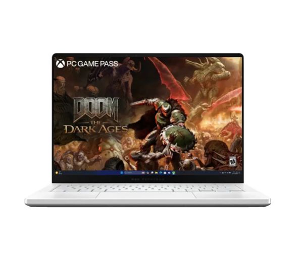 ASUS - ROG Zephyrus G14 - Laptop Gaming Pantalla  14&quot; OLED 3K  120 Hz - Copilot+ PC - AMD Ryzen AI 9 HX - 32 GB de RAM - NVIDIA RTX 5070 Ti  12GB - 1 TB - Blanco platino - 12 Meses Garantia!