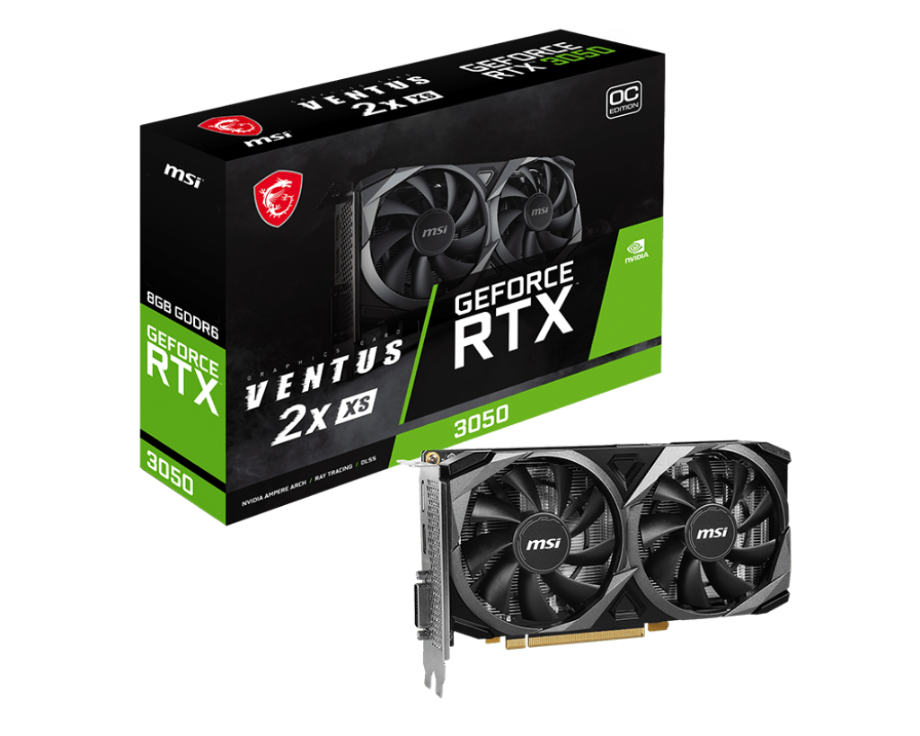 GeForce RTX™ 3050 VENTUS 2X XS 8G OC - 12 Meses Garantia!