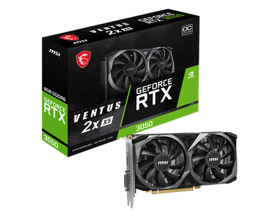 GeForce RTX™ 3050 VENTUS 2X XS 8G OC - 12 Meses Garantia!