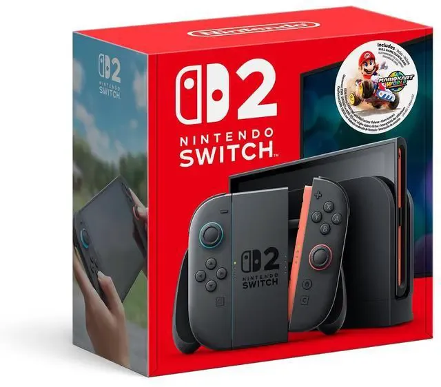 Switch 2 + Mario Kart World Bundle - Nintendo Switch 2 - 12 Meses Garantia!