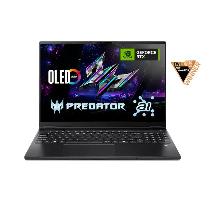 Acer - Predator Helios Neo 16S Laptop Gaming con IA - Pantalla OLED 16" 240 Hz - Intel Core Ultra 9 - NVIDIA GeForce RTX 5060 8GB– 16 GB – 1 TB - Negro Obsidiana - 12 Meses Garantia!