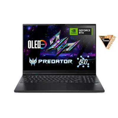 Acer - Predator Helios Neo 16S Laptop Gaming con IA - Pantalla OLED 16" 240 Hz - Intel Core Ultra 9 - NVIDIA GeForce RTX 5060 8GB– 16 GB – 1 TB - Negro Obsidiana - 12 Meses Garantia!