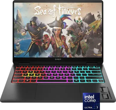 HP OMEN - Laptop Gaming Transcend Pantalla  14&quot;  resolución 3K OLED 120 Hz - Intel Core Ultra 7-255H - Memoria de 32 GB - NVIDIA GeForce RTX 5060 8GB - SSD de 1 TB - Negro Sombra - 12 Meses Garantia!